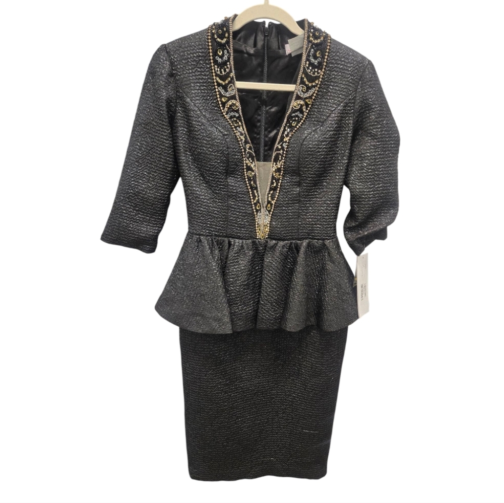 NWT JOVANI Evening‎ Beaded Dress Size 2